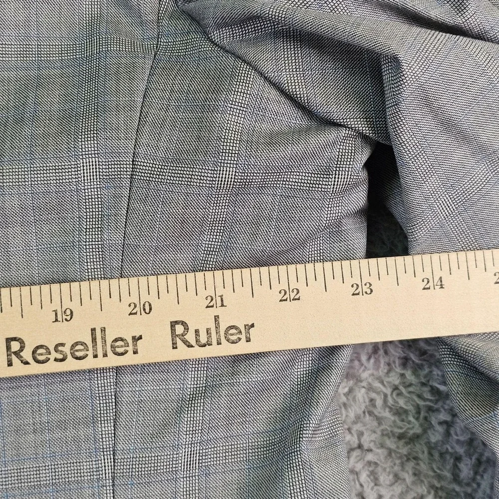 Jos. A. Bank Suit Mens 43R 40x29 Gray Plaid Wool Signature Gold 2 Piece